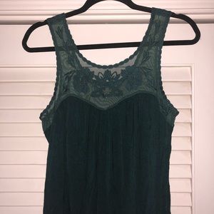 American Eagle Soft & Sexy embroidered tank top